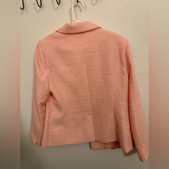 Calvin Klein Pink Tweed Tailored Blazer - Picture 9 of 9